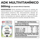 ADK Multivitamínico Sunfood 500mg 60Caps